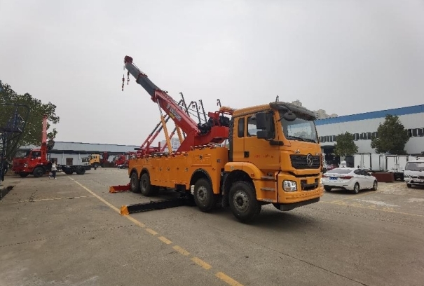 国六陕汽德龙前四后八拖吊分离清障车