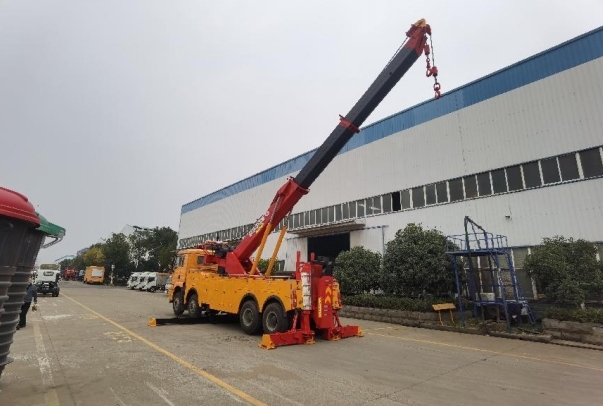 国六陕汽德龙前四后八拖吊分离清障车