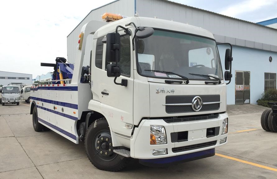 东风天锦单桥托吊联体清障车