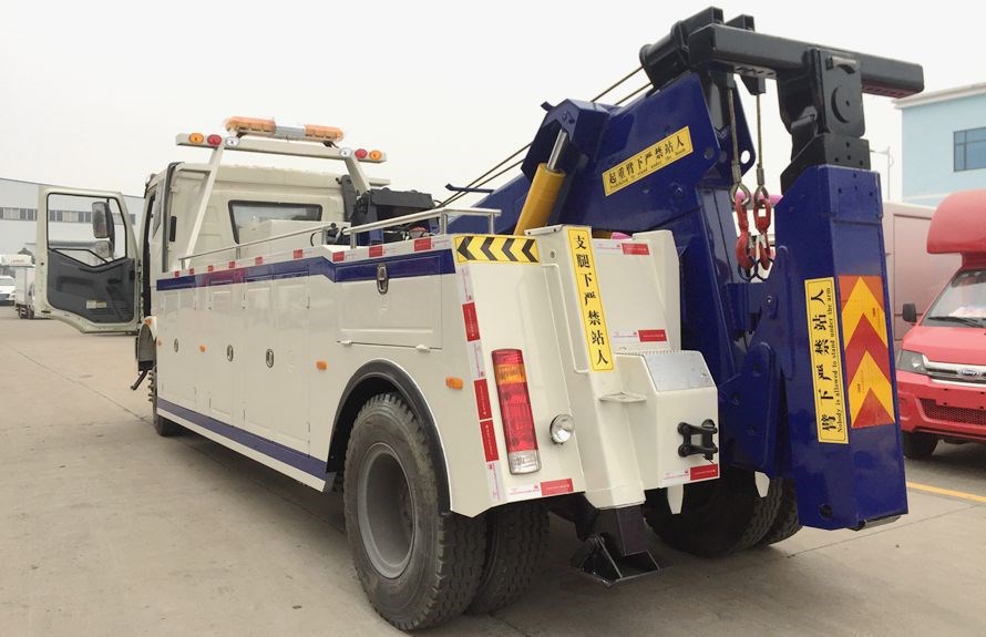 东风天锦单桥托吊联体清障车