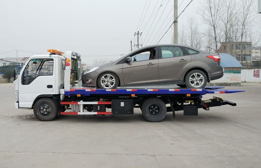 五十铃蓝牌一拖二清障车