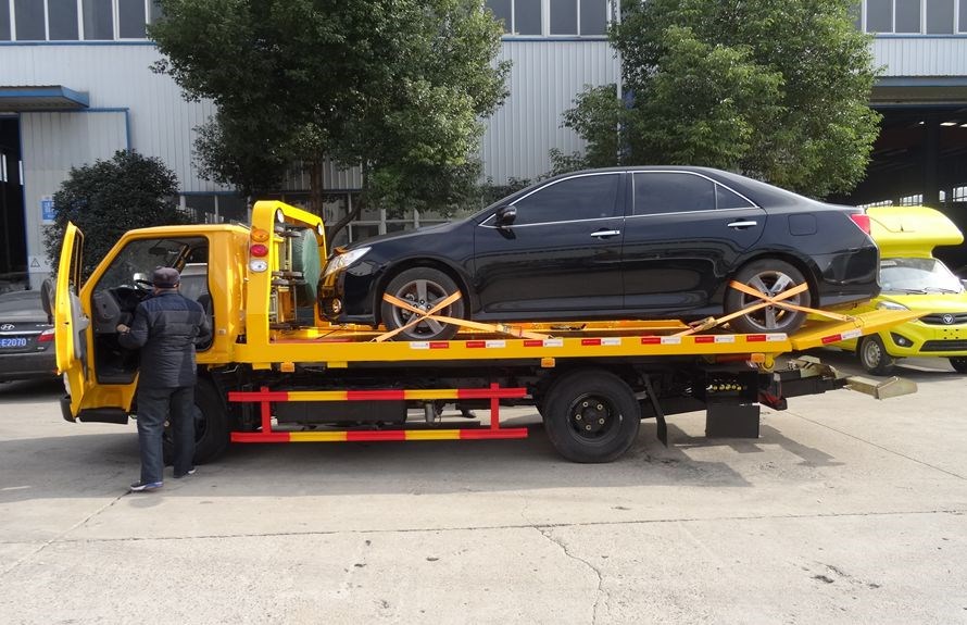 江铃蓝牌一拖二清障车